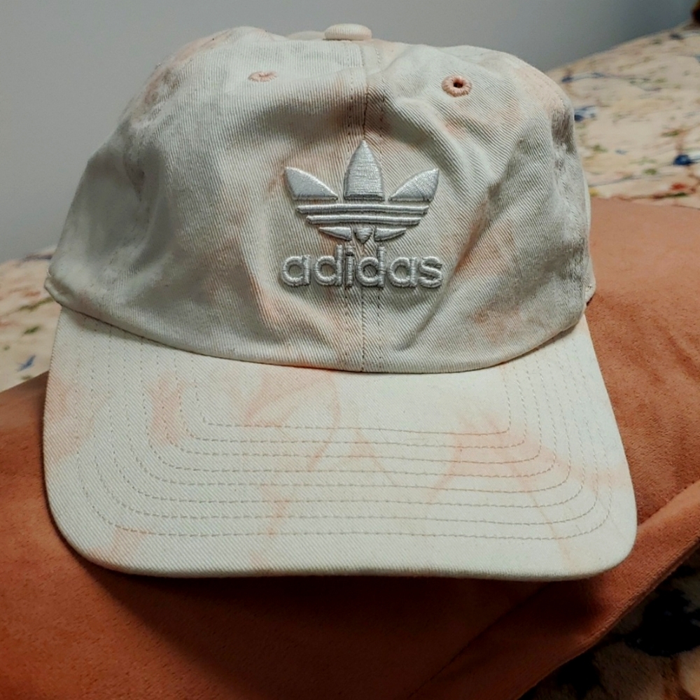Women Adidas Strapback Adjustable Hat Cap Golf Baseball Pink White